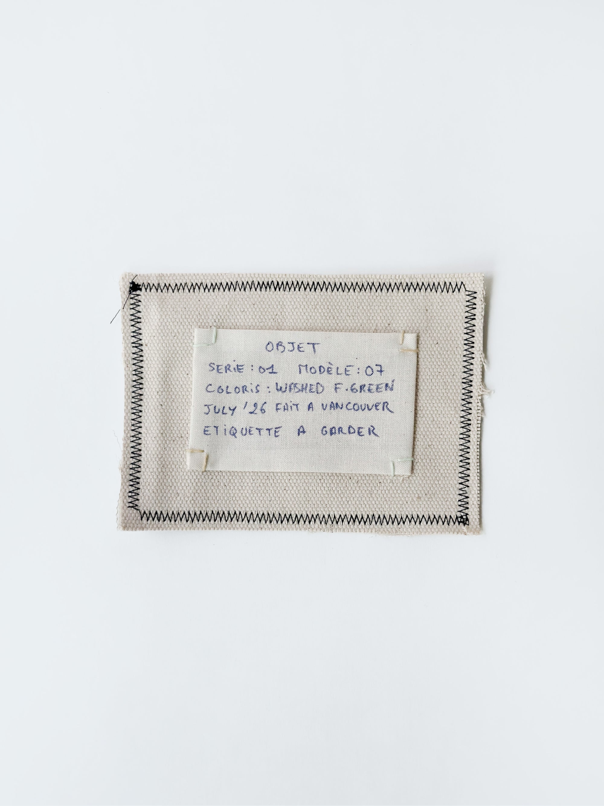 01-07 "La Casquette" Washed forest Green