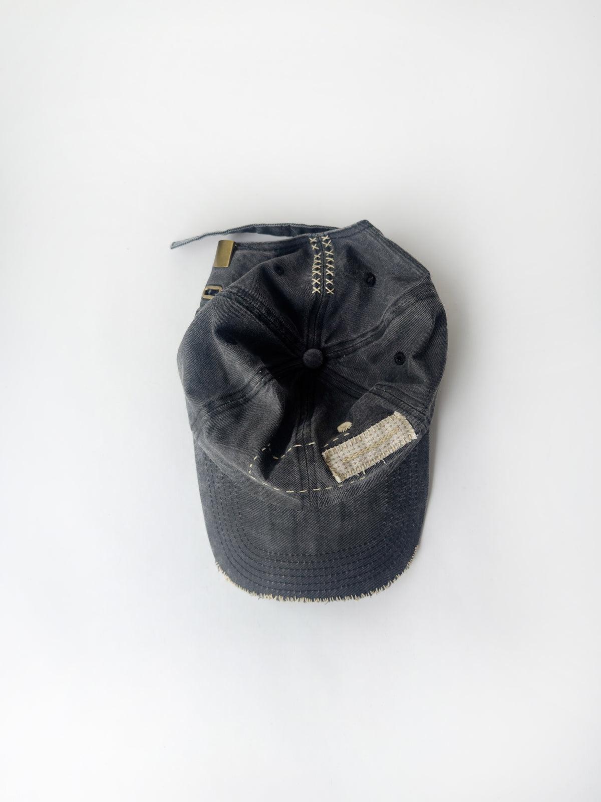 02-06 "La Casquette" Washed Black - Light Yellow