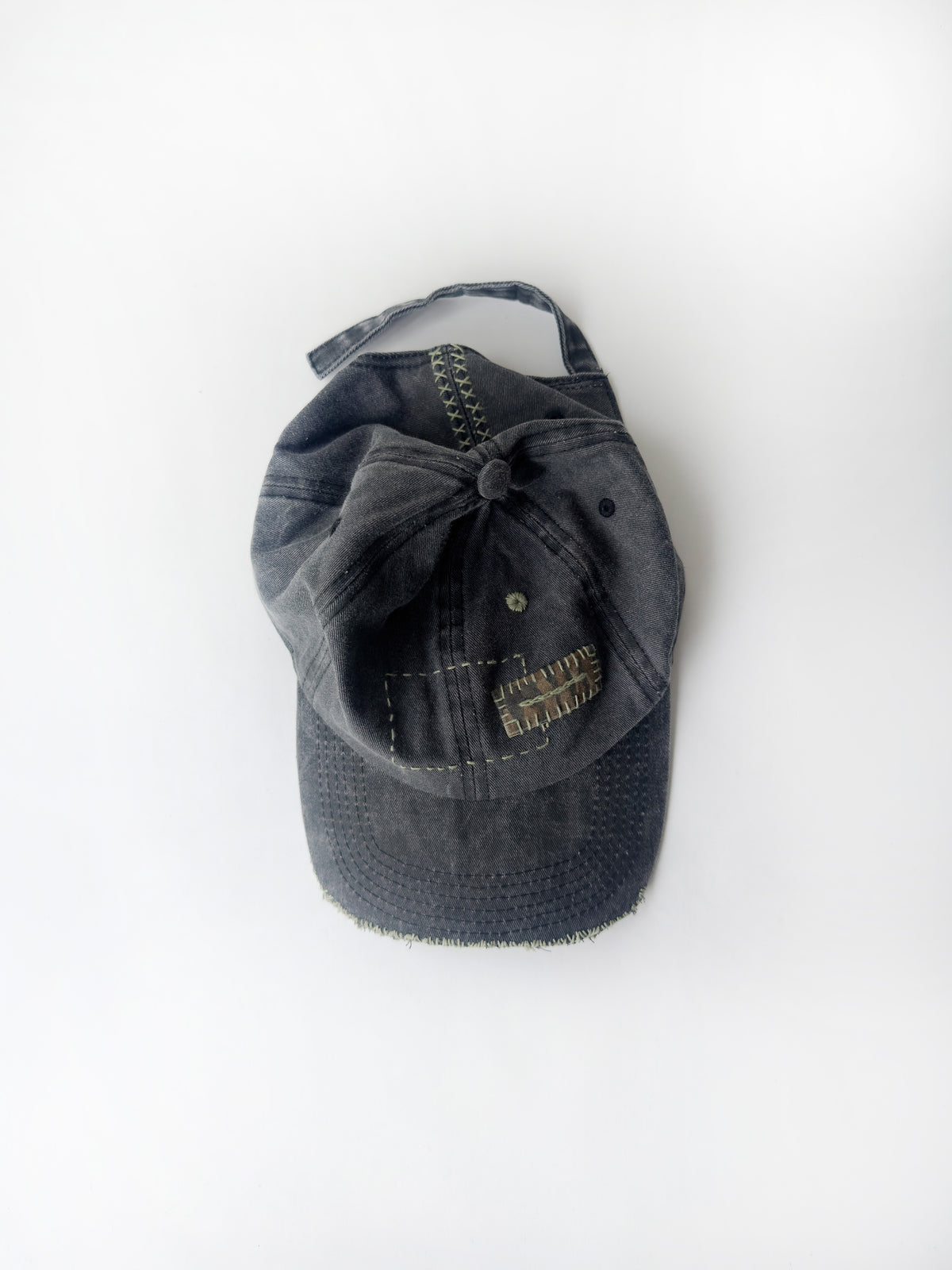 02-07 "La Casquette" Washed Black - Sage