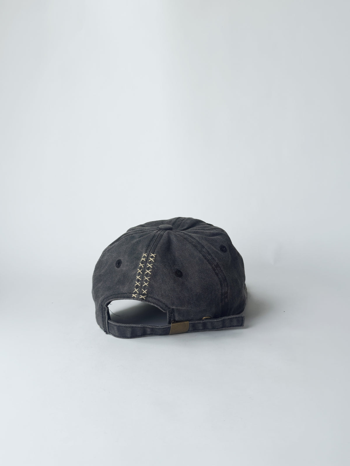 02-08 "La Casquette" Washed Black - O Letter Denim