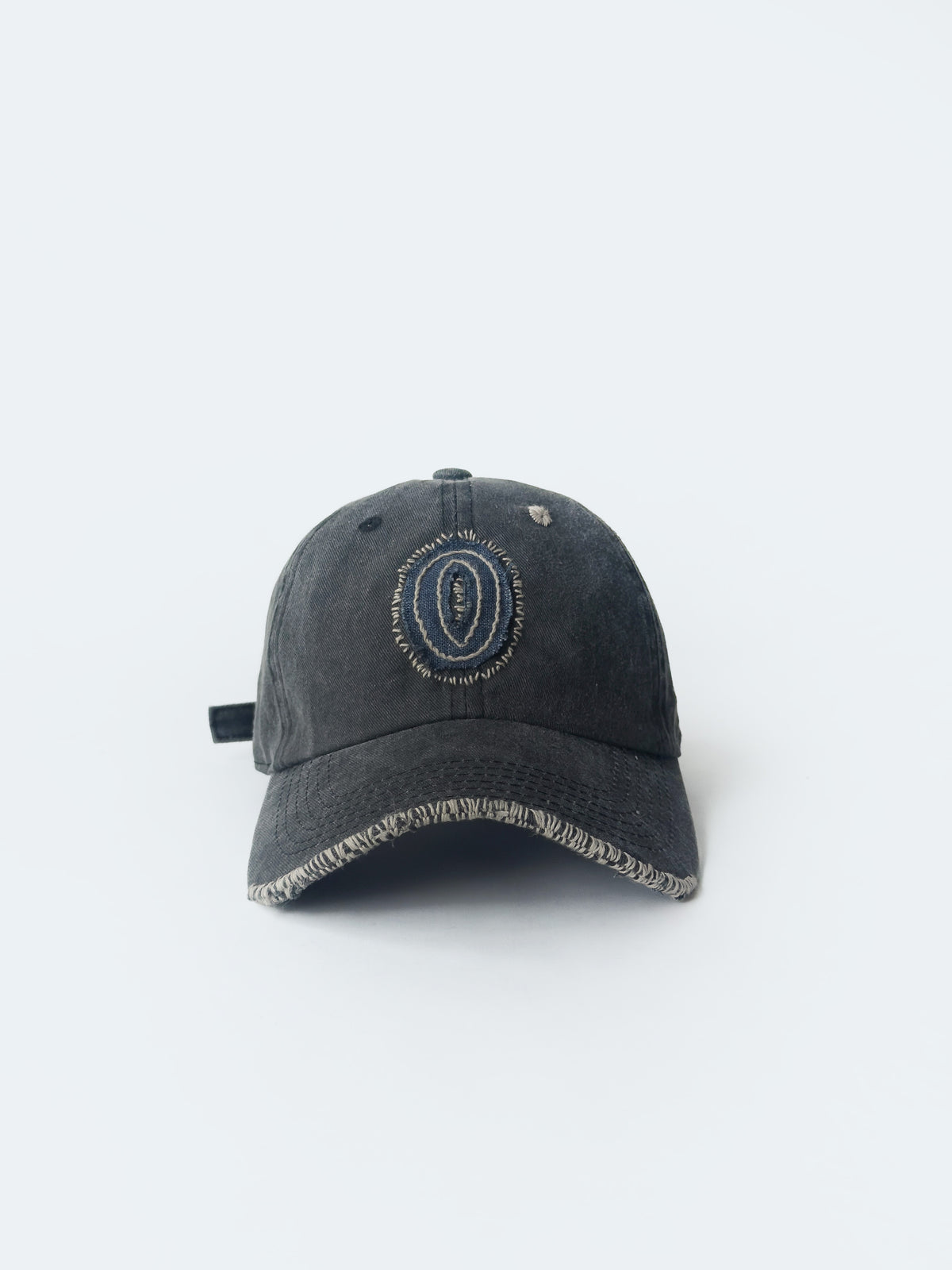 02-08 "La Casquette" Washed Black - O Letter Denim