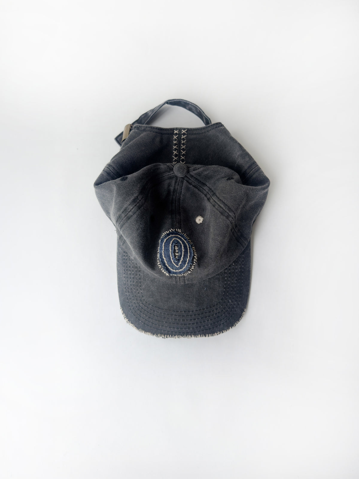 02-08 "La Casquette" Washed Black - O Letter Denim