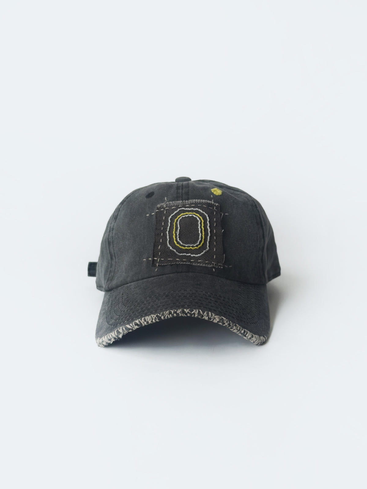 02-09 "La Casquette" Washed Black - O Collegiate Brown
