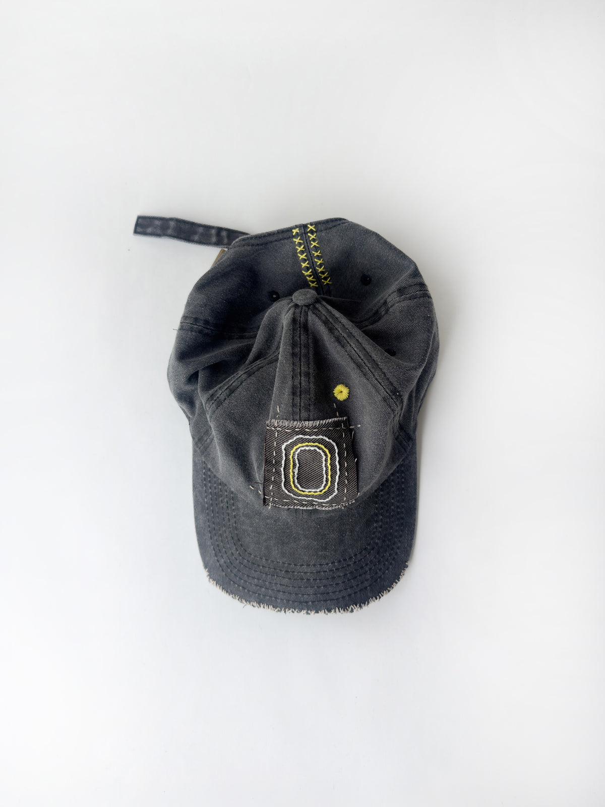 02-09 "La Casquette" Washed Black - O Collegiate Brown