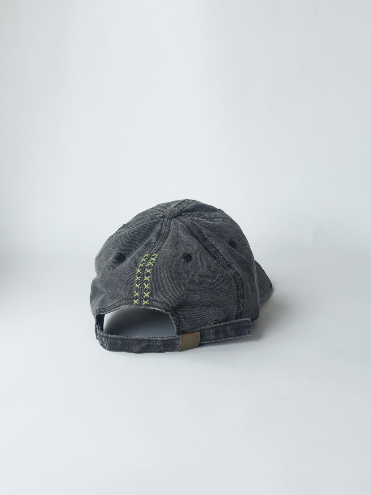 02-11 "La Casquette" Washed Black - Art Dept Green